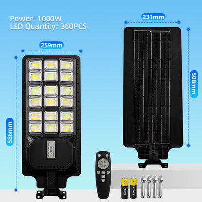 KKSKY Solar Street Light All In One Heavy Duty Outdoor Lighting Waterproof With Sensing