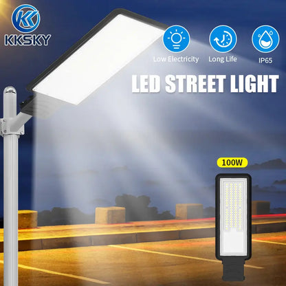100w led electric flood outdoor waterproof light ip65 long‑life low‑electricity outdoor parking lot street light