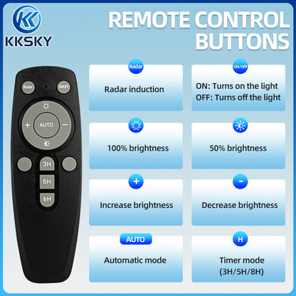 KKSKY Solar Street Light All In One Heavy Duty Outdoor Lighting Waterproof With Sensing
