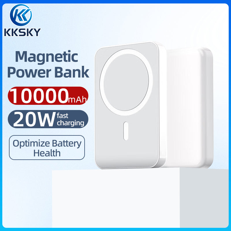 KKSKY Magnetic Wireless PowerBank Original 10000mAh mini Slim and Portable 15W Fast Charging Type C