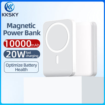 KKSKY Magnetic Wireless PowerBank Original 10000mAh mini Slim and Portable 15W Fast Charging Type C