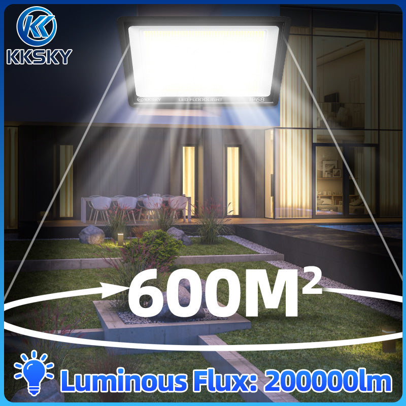 KKSKY 220V ELECTRIC Flood Light Led Outdoor Street Lamp Waterproof Spotlights 1000watts