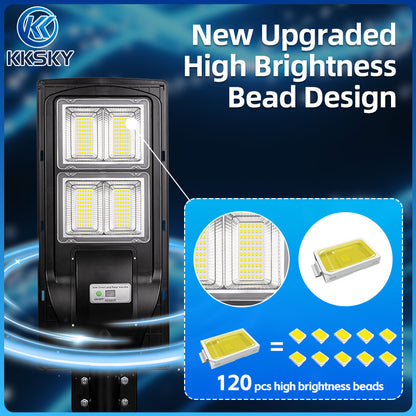 KKSKY Solar Light Solar Street Light Buy 1 Take 1 Outdoor Waterproof Automatic Sensor Lamp With Remote