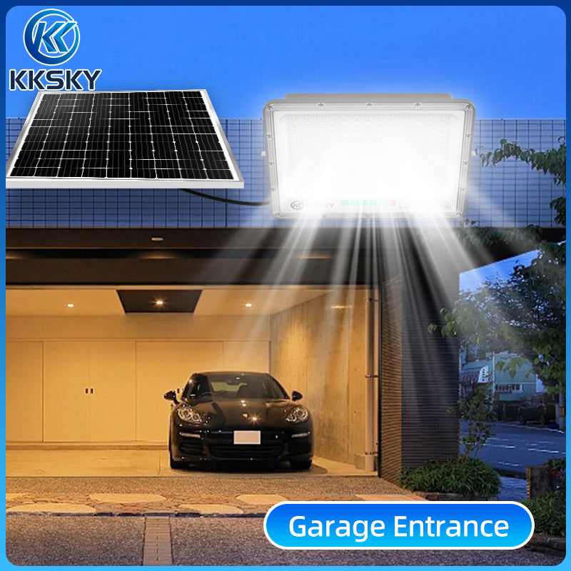 KKSKY Solar Light Outdoor Waterproof LED 800W Original Flood Street Lights With Panel