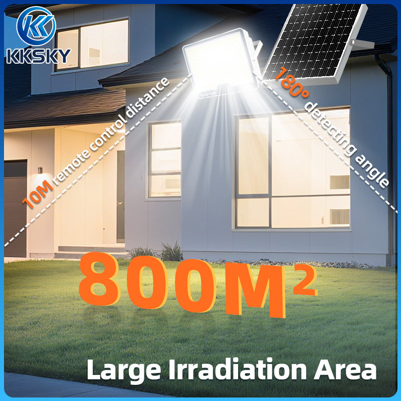 KKSKY Solar Light Outdoor Original Waterproof Flood Street Lights Heavy Duty With Panel