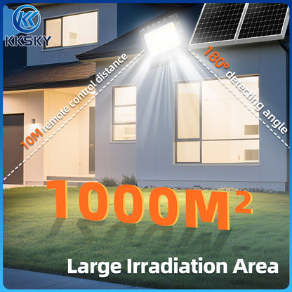 KKSKY Solar Lights Outdoor LED Waterproof IP68 with Panel Solar Street Lamp heavy Duty for garden