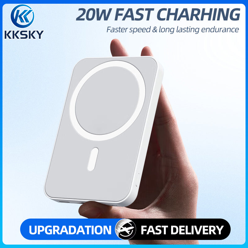 KKSKY Magnetic Wireless PowerBank Original 10000mAh mini Slim and Portable 15W Fast Charging Type C