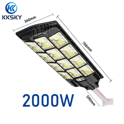KKSKY Solar Street Light All In One Outdoor Waterproof IP67 LED Intelligent Lights control Heavy Duty