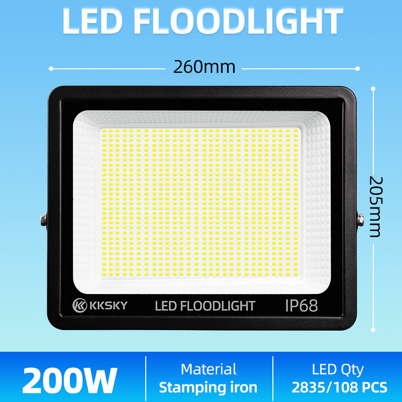 KKSKY 220V ELECTRIC Flood Light Led Outdoor Street Lamp Waterproof Spotlights 1000watts