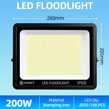 KKSKY 220V ELECTRIC Flood Light Led Outdoor Street Lamp Waterproof Spotlights 1000watts