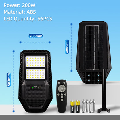 KKSKY Solar Street Lights All In One Outdoor Lighting Waterproof Heavy Duty With Sensor