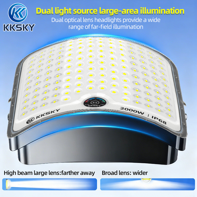 KKSKY New solar light metal shell outdoor waterproof automatic heavy duty original with solar panel