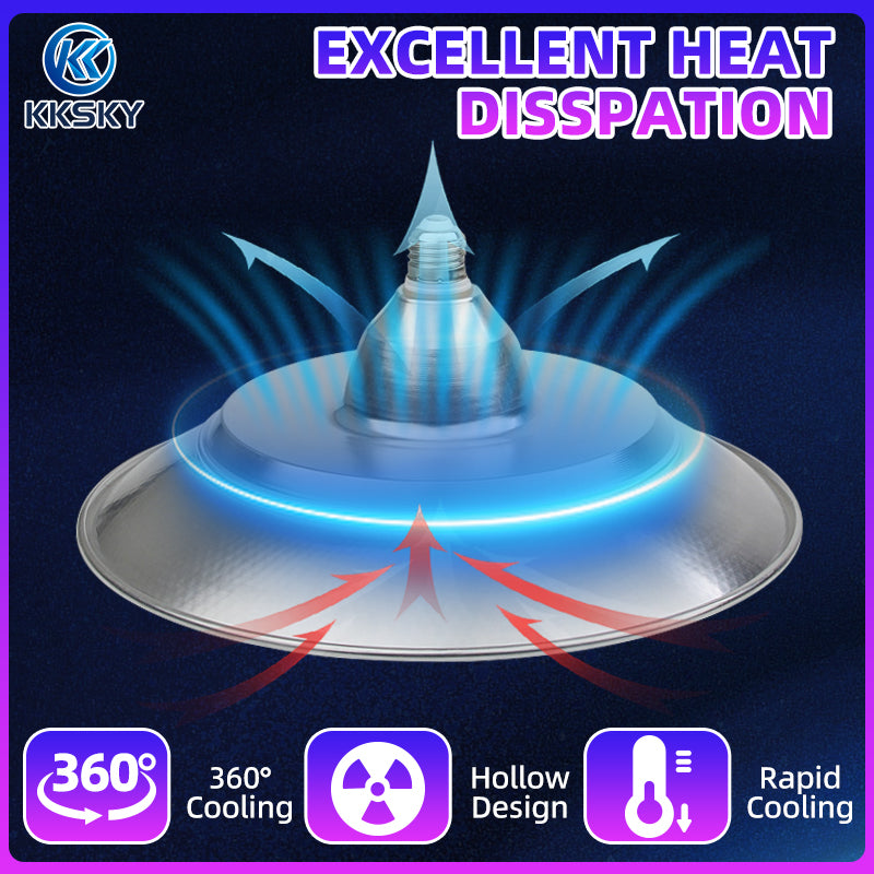 KKSKY High Bay Light Waterproof Led Bulb Industrial Power Factory Warehouse Super Bright Chandelier