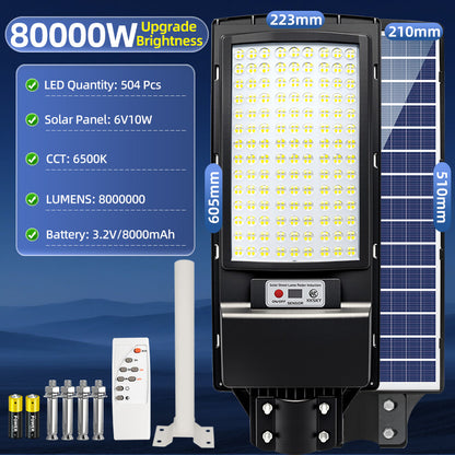 KKSKY Solar Street Light Outdoor Waterproof IP67 LED Lamp All in one sensor lights with panel