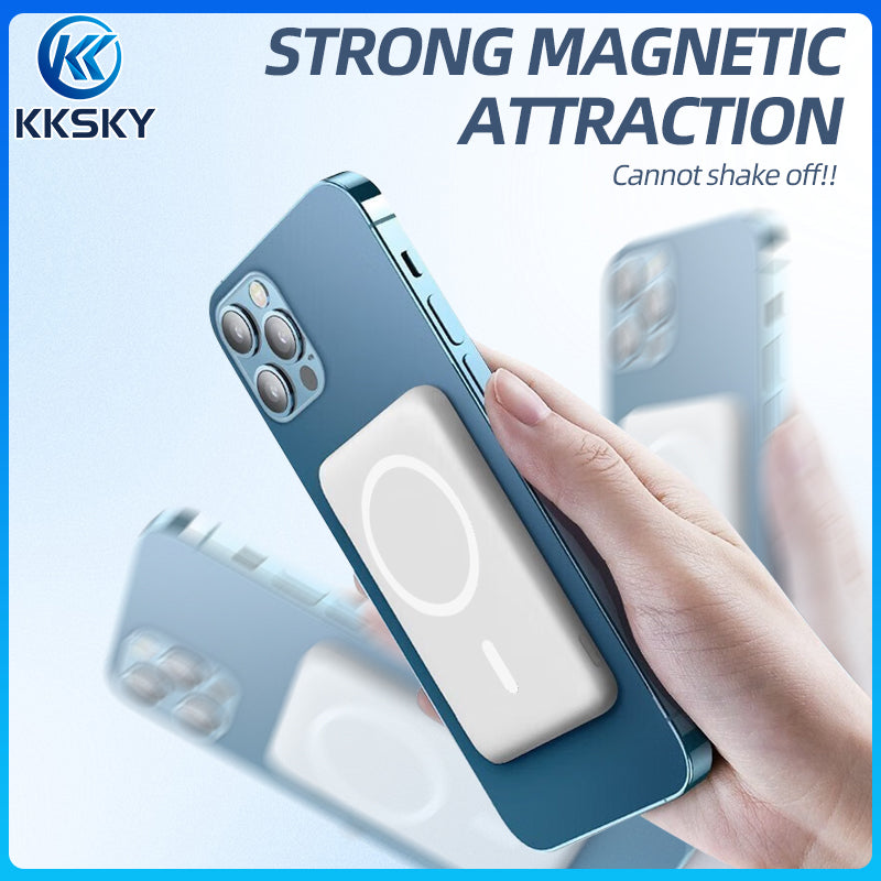 KKSKY Magnetic Wireless PowerBank Original 10000mAh mini Slim and Portable 15W Fast Charging Type C