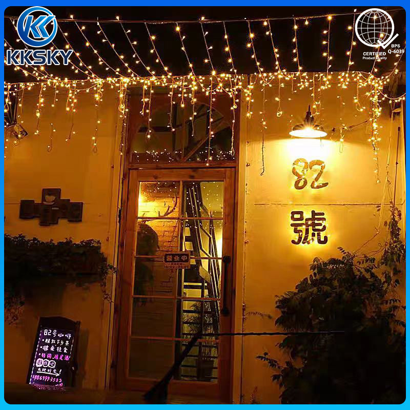 KKSKY 100 LED Christmas String Lights 10M 220V Waterproof IP67 Indoor Outdoor Fairy Light Connected