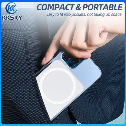 KKSKY Magnetic Wireless PowerBank Original 10000mAh mini Slim and Portable 15W Fast Charging Type C