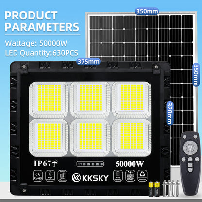 KKSKY Solar Lights Outdoor LED Waterproof IP68 with Panel Solar Street Lamp heavy Duty for garden
