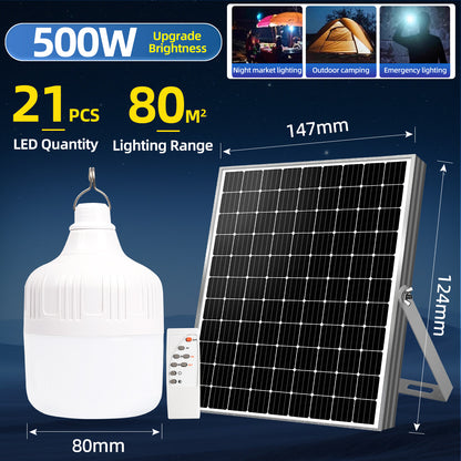 KKSKY Solar Light Bulb Outdoor Waterproof IP65 LED Portable Solar Emergency Camping Lights