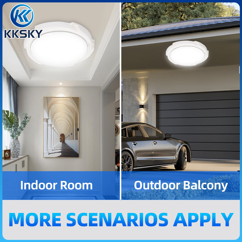 KKSKY Solar Ceiling Light Indoor LED Waterproof With Remot control 1000W Outdoor Lamp Bedroom Home