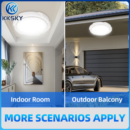 KKSKY Solar Ceiling Light Indoor LED Waterproof With Remot control 1000W Outdoor Lamp Bedroom Home