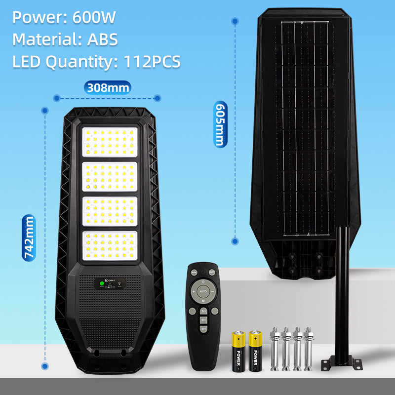 KKSKY Solar Street Lights All In One Outdoor Lighting Waterproof Heavy Duty With Sensor