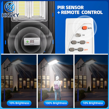 KKSKY Solar Light Solar Street Light Buy 1 Take 1 Outdoor Waterproof Automatic Sensor Lamp With Remote