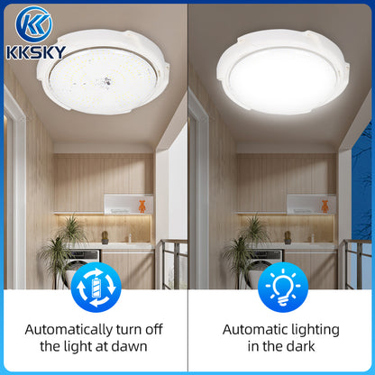 KKSKY Solar Ceiling Light Indoor LED Waterproof With Remot control 1000W Outdoor Lamp Bedroom Home