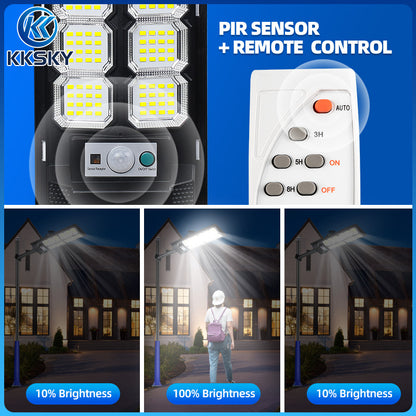 KKSKY 500W Solar Street Lights All In One Outdoor Waterproof Led Emergency Street Lamp