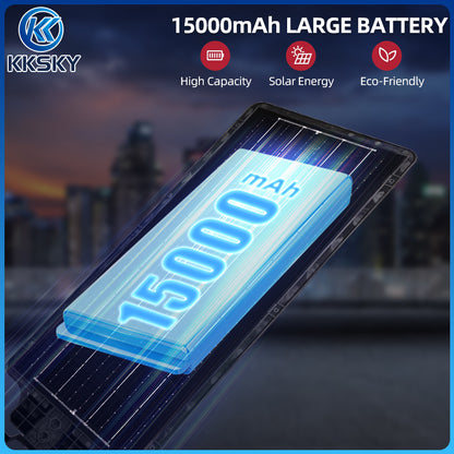 KKSKY Solar Street Light All In One Heavy Duty Outdoor Lighting Waterproof With Sensing