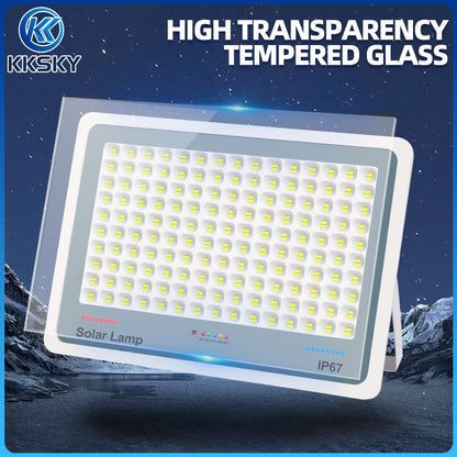 KKSKY Solar Light Outdoor Waterproof LED Flood Street Lights 10000W Original With Solar Panel Remote
