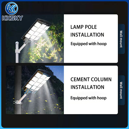 KKSKY Solar Street Light All In One Outdoor Waterproof IP67 LED Intelligent Lights control Heavy Duty