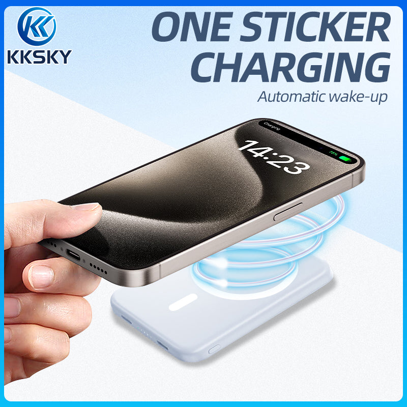 KKSKY Magnetic Wireless PowerBank Original 10000mAh mini Slim and Portable 15W Fast Charging Type C