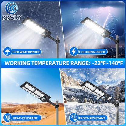 KKSKY 500W Solar Street Lights All In One Outdoor Waterproof Led Emergency Street Lamp