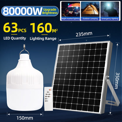 KKSKY Solar Light Bulb Outdoor Waterproof IP65 LED Portable Solar Emergency Camping Lights