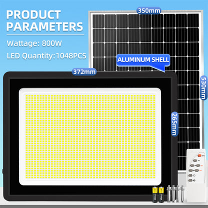 KKSKY Solar light Material Upgrade Metal Shell With Solar Panel Outdoor Waterproof LED Flood Lights