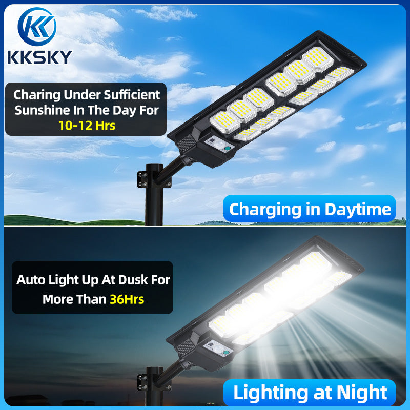 KKSKY 500W Solar Street Lights All In One Outdoor Waterproof Led Emergency Street Lamp