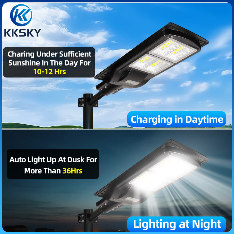 KKSKY Solar Light Solar Street Light Buy 1 Take 1 Outdoor Waterproof Automatic Sensor Lamp With Remote