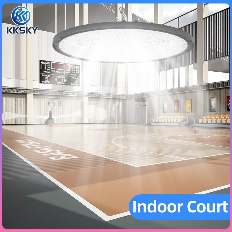 KKSKY High Bay Light UFO LED Bulb Fixture Chandelier Daylight Industrial Commercial Bay Lighting 100W