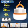 KKSKY 220V LED Emergency Light USB Charging Outdoor Portable Camping Lights Waterproof Rechargeable Bulb