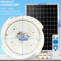 KKSKY Solar Ceiling Light Indoor LED Waterproof With Remot control 1000W Outdoor Lamp Bedroom Home