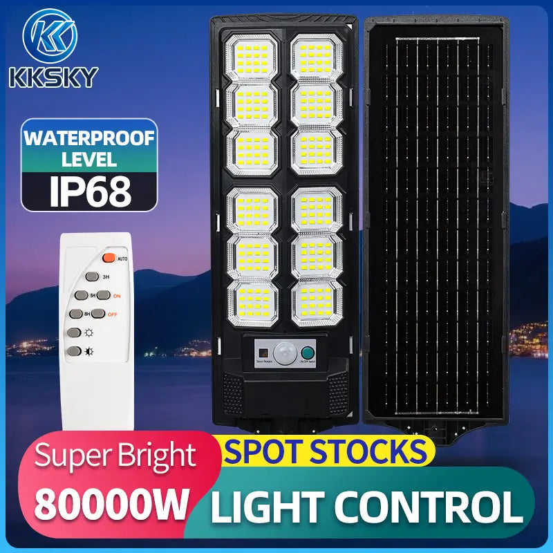 All‑in‑one Solar Street Light Outdoor Waterproof LED IP68 with remote control, light control solar street lamp