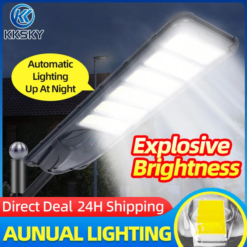 All In One Solar Street Light Outdoor Waterproof, automatic lighting up at night, high brightness outdoor solar street lamp