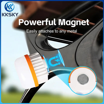 Powerful magnet base portable camping lantern, easily attaches to any metal for car repair workshop work light