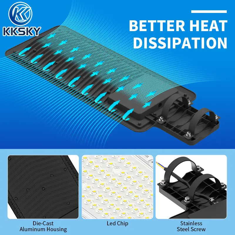 kksky high lumen led street flood light wide angle illumination for farm warehouse parking lot