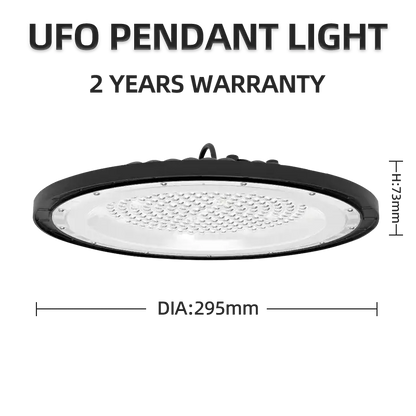 KKsky UFO LED high bay pendant light, 2 years warranty, industrial ceiling lamp for warehouse, factory, gym