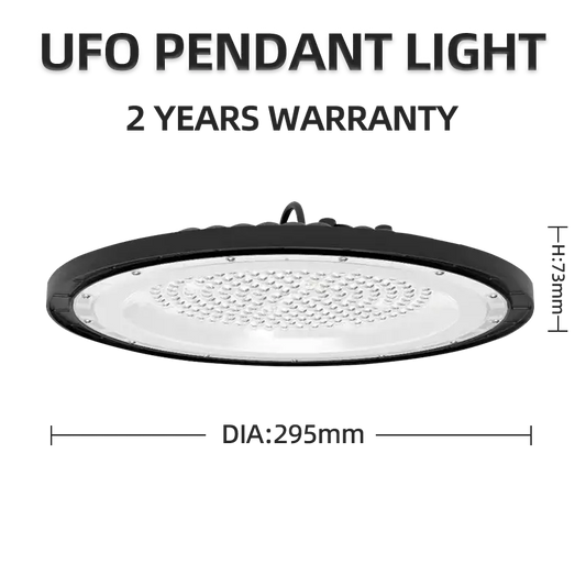 KKsky UFO LED high bay pendant light, 2 years warranty, industrial ceiling lamp for warehouse, factory, gym