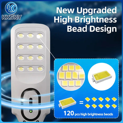 KKSKY upgraded solar road light with 120 high-brightness LED beads