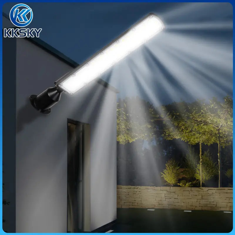 kkksy Wall mounted electric street light floodlight night lighting effect, high brightness LED outdoor street lamp for home compound security light